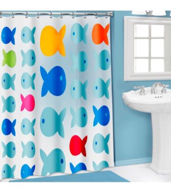 PB Home™ 3D Fish PEVA Shower Curtain