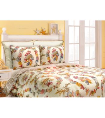 Coral Wreath Comforter Set by Scent-Sation Inc.