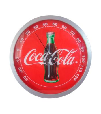 Coca-Cola® Coke Contour Bottle Round Thermometer
