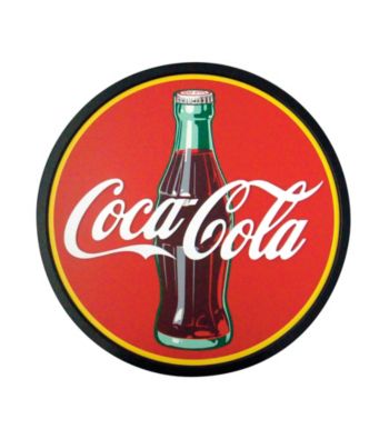 Coca-Cola® Coke Wood Script Round Sign