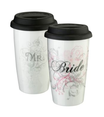 Lillian Rose® 12-0z. Mr. or Mrs. Ceramic Tumbler