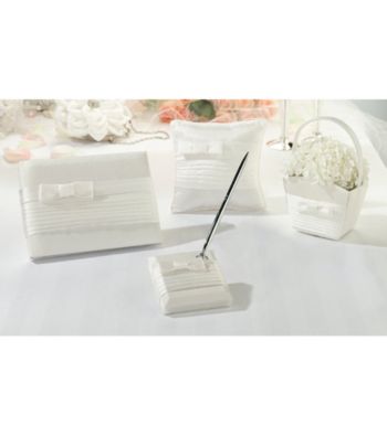 Lillian Rose® White Pleated Silk Collection