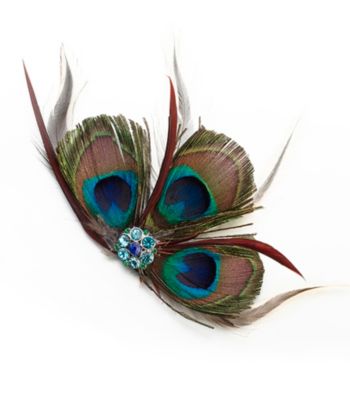 Lillian Rose® Peacock Hair Clip
