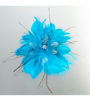 Lillian Rose® Aqua Feather Hair Clip