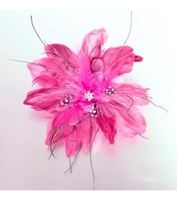 Lillian Rose® Hot Pink Feather Hair Clip