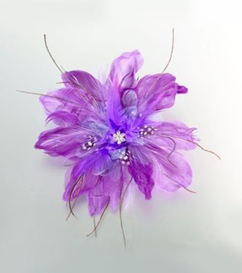 Lillian Rose® Purple Feather Hair Clip