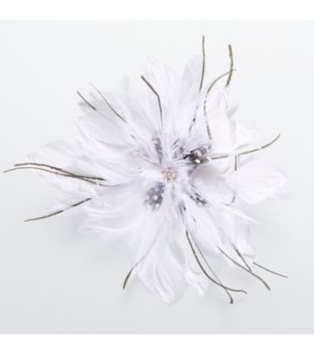 Lillian Rose® White Feather Hair Clip