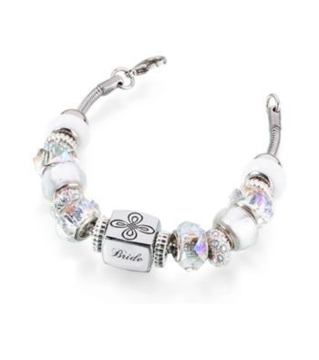 Lillian Rose® Silver Bride Charm Bracelet