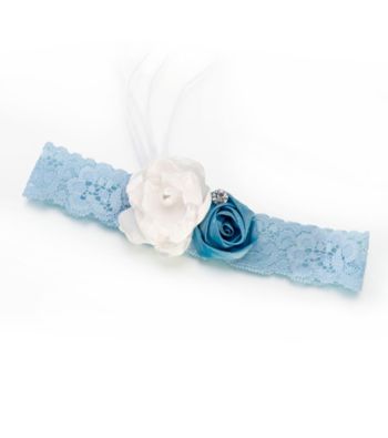 Lillian Rose® Blue Vintage Garter
