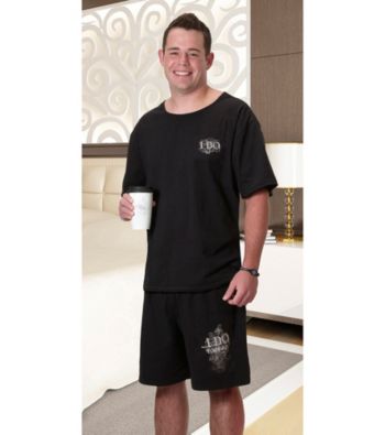 Lillian Rose® Grooms Black Pajama Set