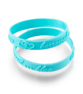 Lillian Rose® Set of 18 Aqua Shower Bracelets