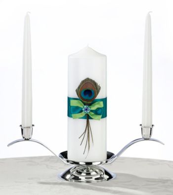 Lillian Rose® Peacock Candle Set