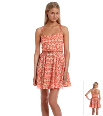 Bee Darlin' Juniors' Printed Triple Strap Sundress