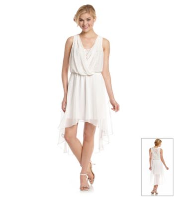 Bee Darlin' Juniors' Blouson High-Low Dress