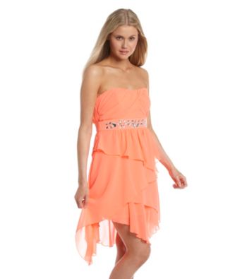 XOXO® Juniors' Tiered Dress with Jewels