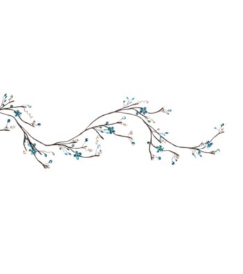 Gerson 6' Battery Operated Turquoise Mirror Garland