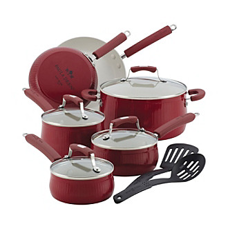Paula Deen&reg; Savannah 12-pc. Red Cookware Set