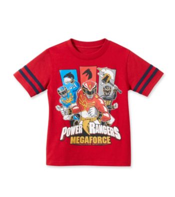Power Rangers Boys' 4-20 Red Short Sleeve Megaforce Tee