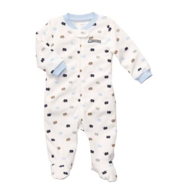 Carter's® Baby Boys' Ivory/Blue Elephant Print Footie
