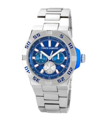 Vince Camuto™ Men's Blue Silvertone Bracelet Watch