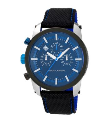 Vince Camuto™ Men's Black Nylon Strap Watch