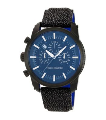 Vince Camuto™ Men's Black Stingray Strap Watch