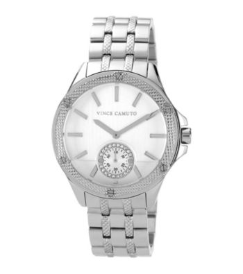 Vince Camuto™ Women's Silvertone Adjustable Bracelet Watch