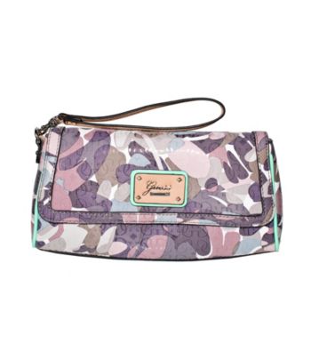 Guess Taupe Multi Airun Mini Wristlet