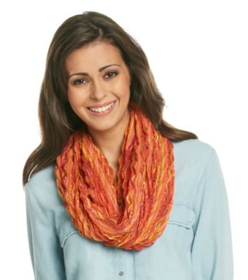 Collection 18 Sunrise Citrus Chevron Pleat Loop