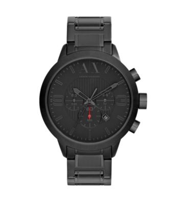 A|X Armani Exchange Men's Stainless Steel Black Bracelet Watch