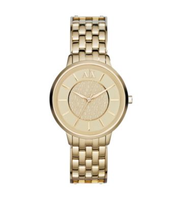 A|X Armani Exchange Women's Stainless Steel and Goldtone Watch