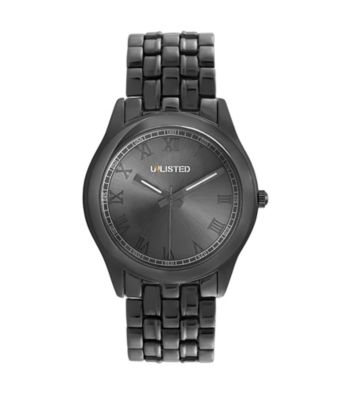 Unlisted by Kenneth Cole® Gunmetal Bracelet Watch