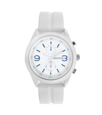 Unlisted by Kenneth Cole® Men's White Watch with White Strap