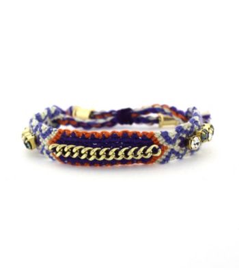 Vince Camuto® Orange Multi and Crystal Friendship Bracelet