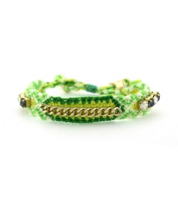 Vince Camuto® Green Multi and Crystal Friendship Bracelet