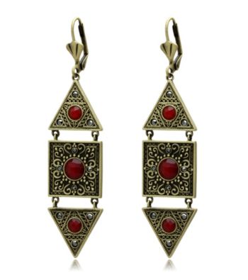Jill Zarin Morocco Collection Filigree Geometric Drop Earrings