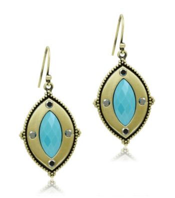 Jill Zarin Morocco Collection Marquis Stone Drop Earrings