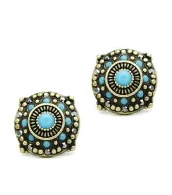 Jill Zarin Morocco Collection Multi Stone Stud Earrings