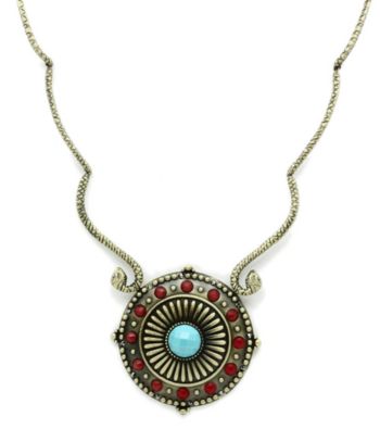 Jill Zarin Morocco Collection Bold Multi Stone Collar Necklace