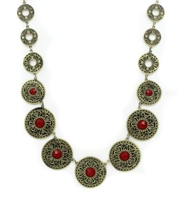 Jill Zarin Morocco Collection Textured Link Necklace