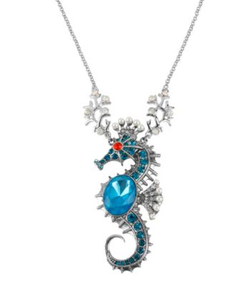 Betsey Johnson® Large Sea Horse Pendant Long Necklace