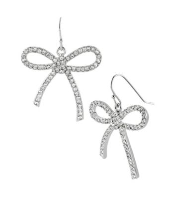 Betsey Johnson® Crystal Bow Drop Earrings