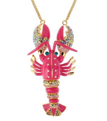 Betsey Johnson® Large Lobster Pendant Long Necklace