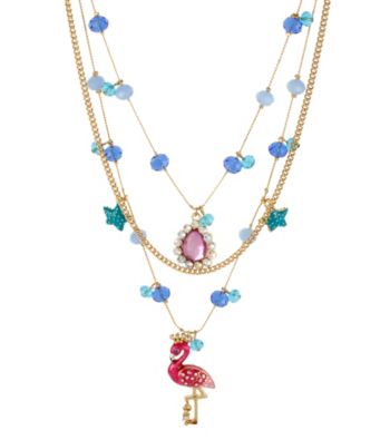 Betsey Johnson® Flamingo Illusion Necklace