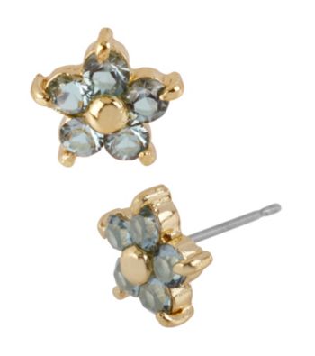 Betsey Johnson® Small Crystal Flower Stud Earrings