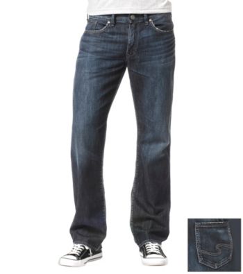Silver® Silver Jeans Co. Men's Dark 'Garner' Relaxed Straight Fit Denim
