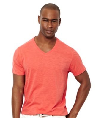 Nautica® Men's Short Sleeve Slub V-Neck Tee