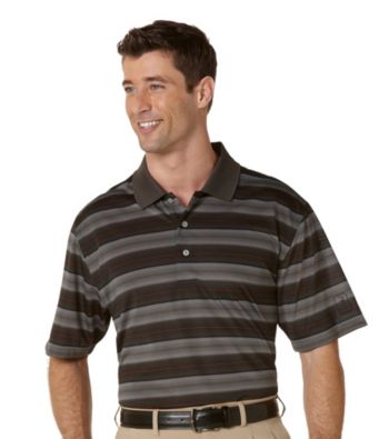 PGA TOUR® Men's Dark Shadow Short Sleeve Energy Striped Polo