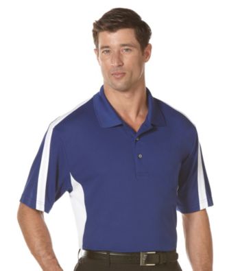 PGA TOUR® Men's Sodalite Blue 2-Tone Blocked Polo