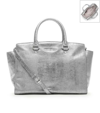 MICHAEL Michael Kors® Large Selma Leather Top Zip Satchel